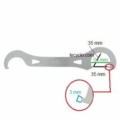 Clef 2 En 1 Contre écrou Fixie Et Boitier De Pédalier Super B -Promos Cadre De Vélo Boutique clef 2 en 1 contre ecrou fixie et boitier de pedalier super b full 3