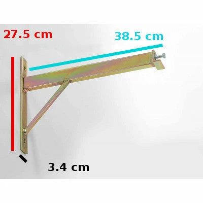 Andrys Porte-vélos Mural 4 Places Avec étagère 4 Andrys Porte-vélos Mural 4 Places Avec étagère – Image 2
