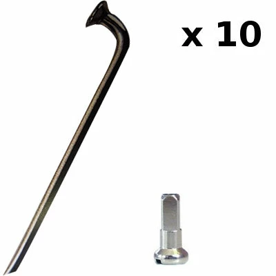 CN-Spoke Rayons Vélo épais 2,3 Mm - Par 10 3 CN-Spoke Rayons Vélo épais 2,3 Mm - Par 10