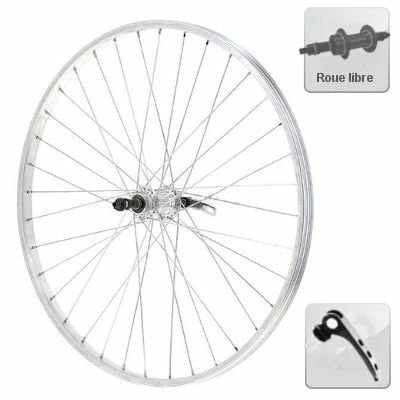 Exal Roue Arrière Vélo 26 Pouces Aluminium Roue Libre Serrage Rapide 3 Exal Roue Arrière Vélo 26 Pouces Aluminium Roue Libre Serrage Rapide