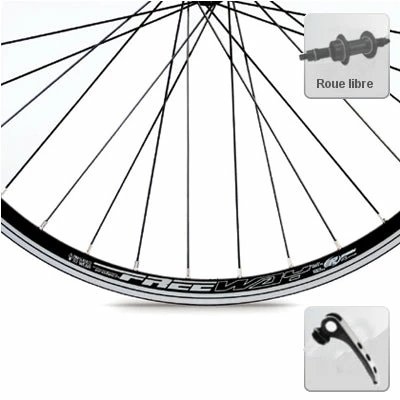 Rodi Roue Arrière Vélo 26 Pouces VTT FreeWay Roue Libre 3 Rodi Roue Arrière Vélo 26 Pouces VTT FreeWay Roue Libre