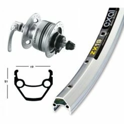 Exal Roue De 28 Pouces Avec Dynamo Dans Moyeu DH3N72 -Promos Cadre De Vélo Boutique roue de 28 pouces avec dynamo dans moyeu dh3n72 full 4