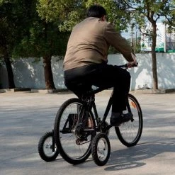 XPRIT Roues Stabilisatrices Pour Vélo Adulte Fixation Hauban Et Base -Promos Cadre De Vélo Boutique roues stabilisatrices pour velo adulte fixation hauban et base full 4