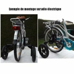 XPRIT Roues Stabilisatrices Pour Vélo Adulte Fixation Hauban Et Base -Promos Cadre De Vélo Boutique roues stabilisatrices pour velo adulte fixation hauban et base full 5