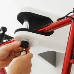 Support Vélo Mural Blanc Avec Antivol Intégré Airlok Hiplok -Promos Cadre De Vélo Boutique support velo mural blanc avec antivol integre airlok hiplok full 3