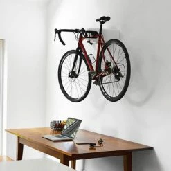 Support Vélo Mural Blanc Avec Antivol Intégré Airlok Hiplok -Promos Cadre De Vélo Boutique support velo mural blanc avec antivol integre airlok hiplok full 6